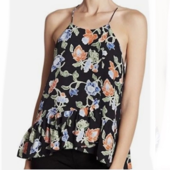 Brand New Women’s Joie SILK Floral Halter Top Blouse - Picture 2 of 7